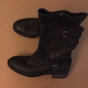 Black Motorcycle Boots
